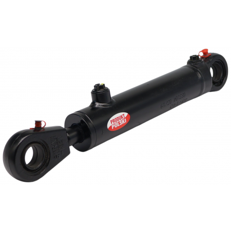 POLSKI CIENKI SIŁOWNIK HYDRAULICZNY CYLINDER SKOK 160 L=370 SKRAW-MET